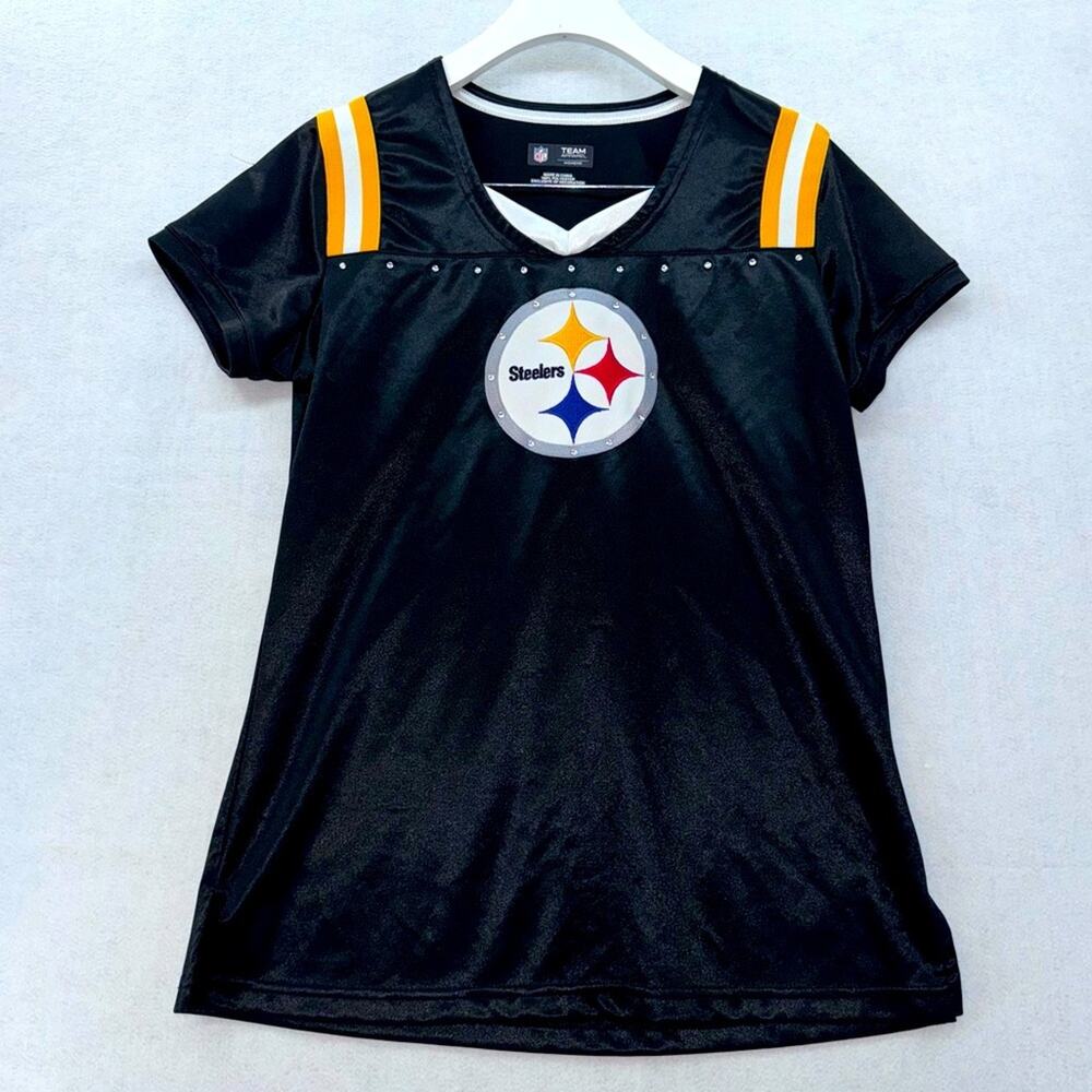 Women’s NFL Team Apparel Pittsburgh Steelers Short Sleeve Jersey size Medium